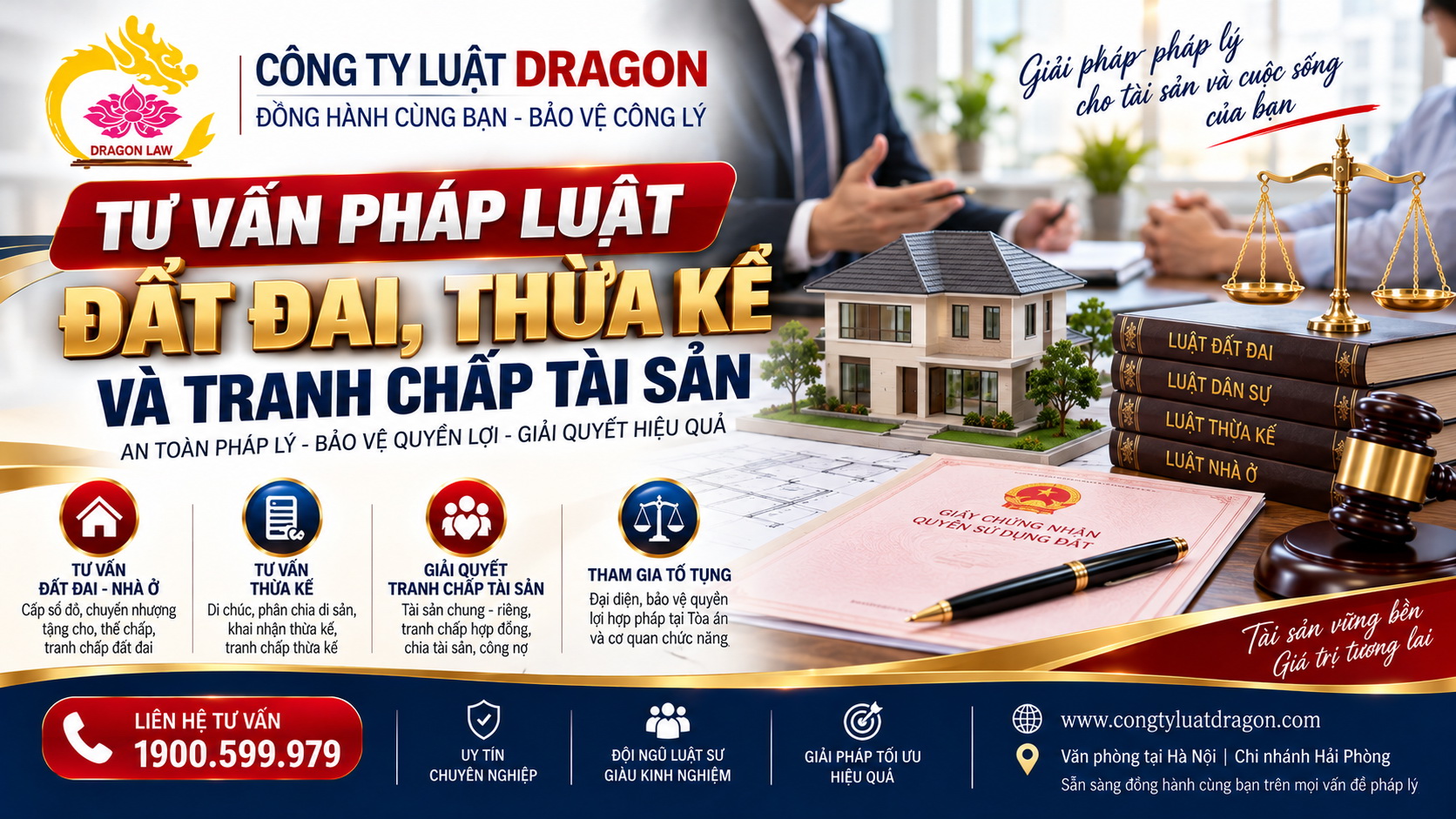Công ty luật tư vấn đất đai, thừa kế và tranh chấp tài sản